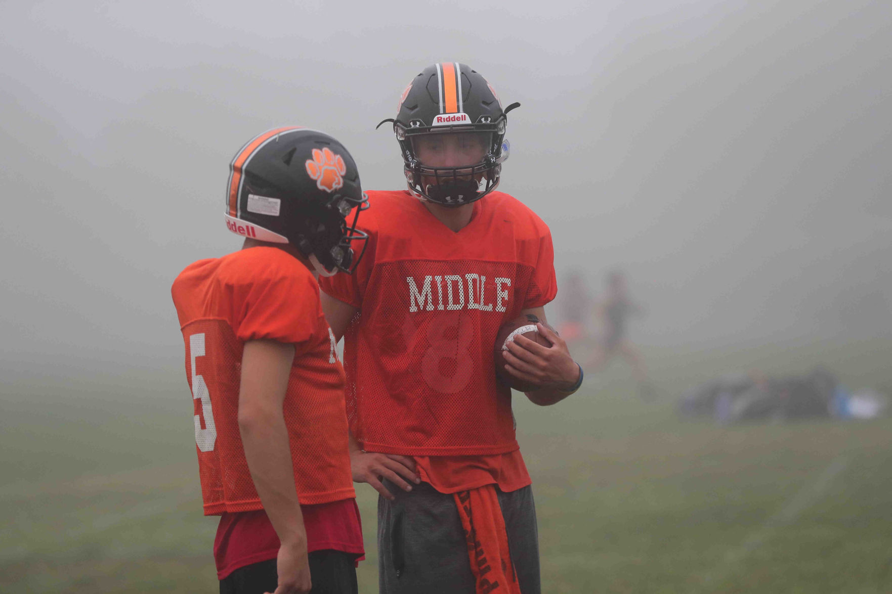 Middle Township High School football practice